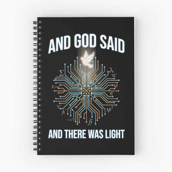 Item preview, And God Said And There Was Light Math Joke Christian designed and sold by Redgiant87x.