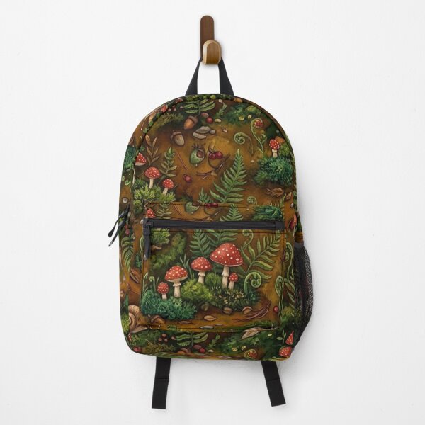 Item preview, Whimsical Forest Floor Mushroom Seamless Pattern designed and sold by Shivora Studio.