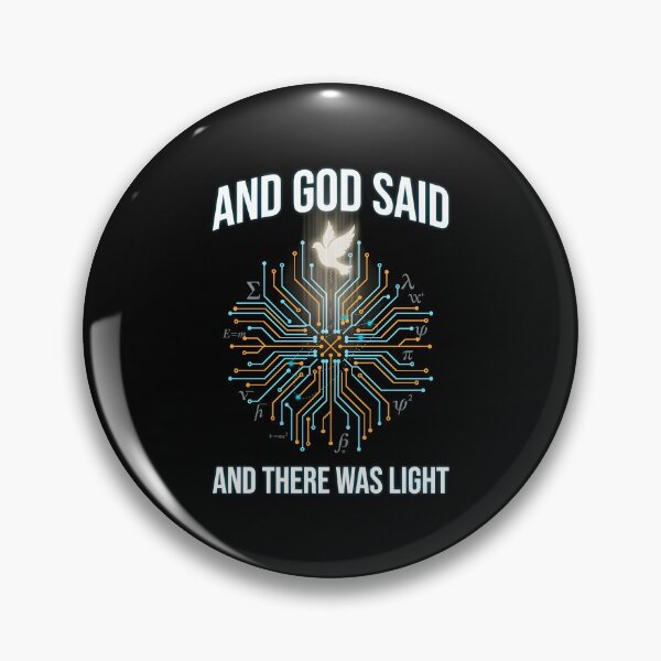 Item preview, And God Said And There Was Light Math Joke Christian designed and sold by Redgiant87x.