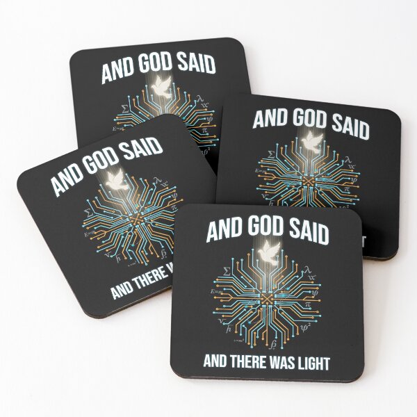 Item preview, And God Said And There Was Light Math Joke Christian designed and sold by Redgiant87x.