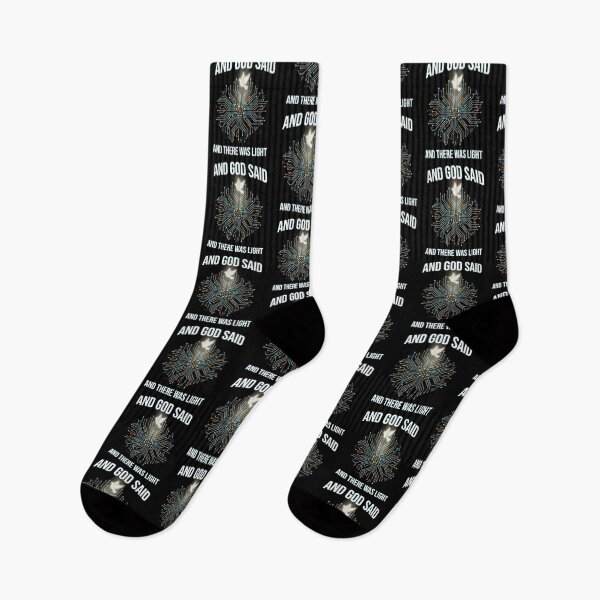 Item preview, Y Dios dijo: Y hubo luz. Chiste matemático cristiano. designed and sold by Redgiant87x.