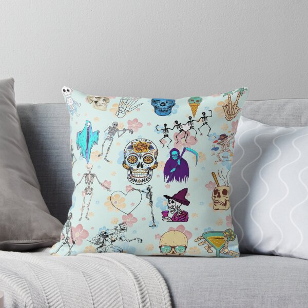 Item preview, esqueleto y flores designed and sold by Oits.