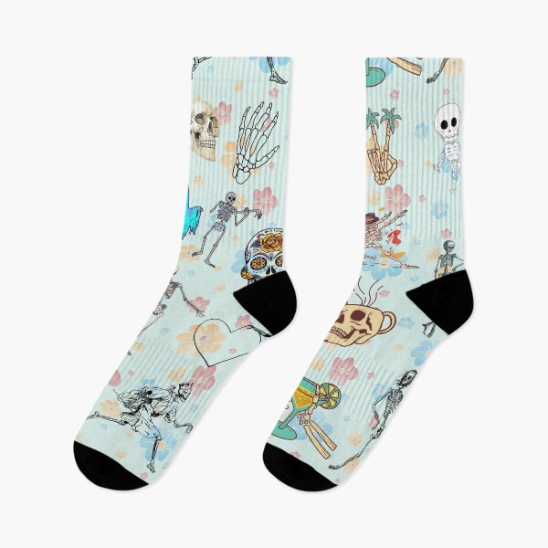 Item preview, skeleton and flowers designed and sold by Oits.