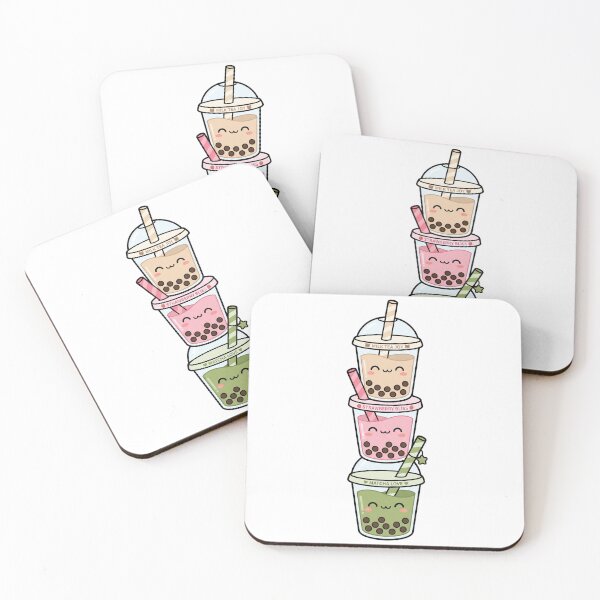 Item preview, Bubble Tea Tower – Milk Tea, Strawberry & Matcha Trio designed and sold by AliveStyle.