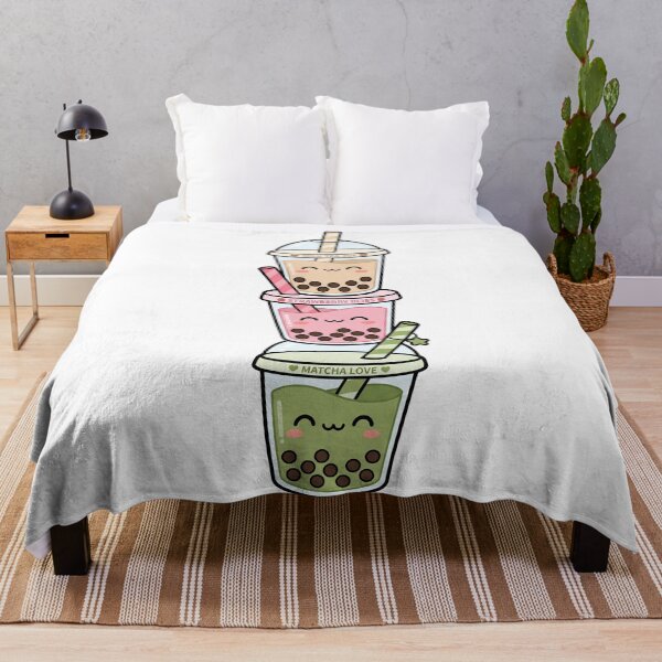 Item preview, Bubble Tea Tower – Milk Tea, Strawberry & Matcha Trio designed and sold by AliveStyle.