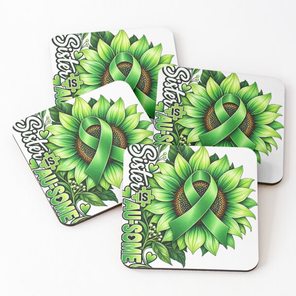 Item preview, Autism Awareness Sunflower Green Ribbon Shirt | We Fight Together designed and sold by Wiamprint.