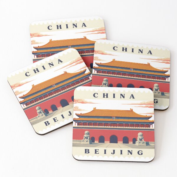 Item preview, Vintage China Beijing Forbidden City Postage Stamp Vector designed and sold by Shutter-Dragon.