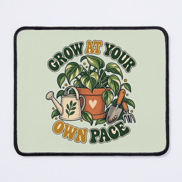 Item preview, Grow at Your Own Pace Retro Garden designed and sold by Mostafa Studio.