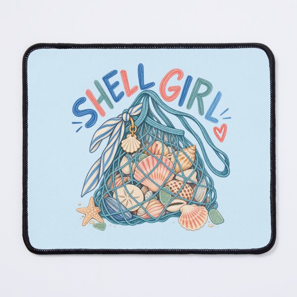 Item preview, Shell Girl – Seashell Collector Beachcombing Treasure Bag designed and sold by SnugbugStudios.