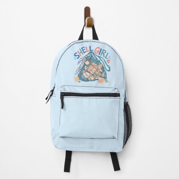 Item preview, Shell Girl – Seashell Collector Beachcombing Treasure Bag designed and sold by SnugbugStudios.