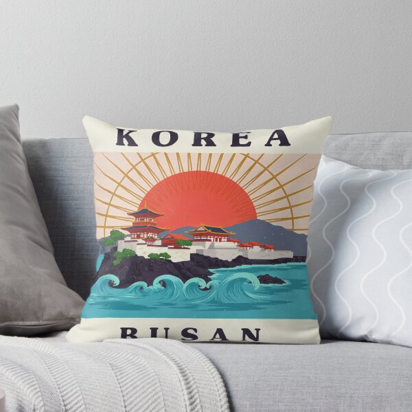 Item preview, Vintage Korea Busan Haedong Yonggungsa Temple Postage Stamp Vector designed and sold by Shutter-Dragon.