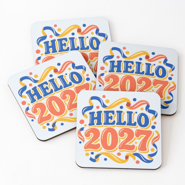 Item preview, Hello 2027 Retro New Year Celebration Design designed and sold by Mostafa Studio.