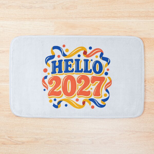 Item preview, Hello 2027 Retro New Year Celebration Design designed and sold by Mostafa Studio.