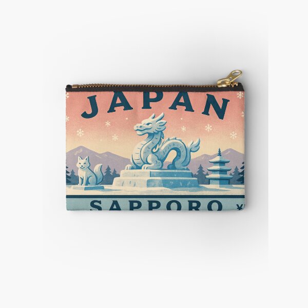 Item preview, Vintage Japan Sapporo Snow Festival Dragon Sculpture Postage Stamp Vector designed and sold by Shutter-Dragon.