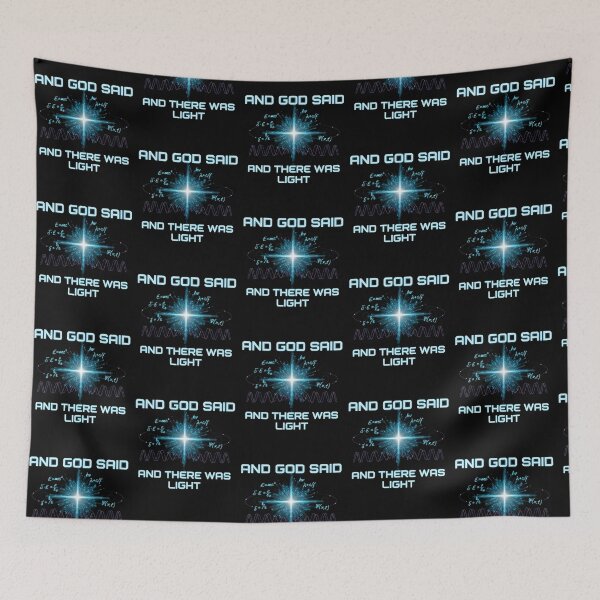 Item preview, And God Said And There Was Light Bible Verse Physics designed and sold by Redgiant87x.