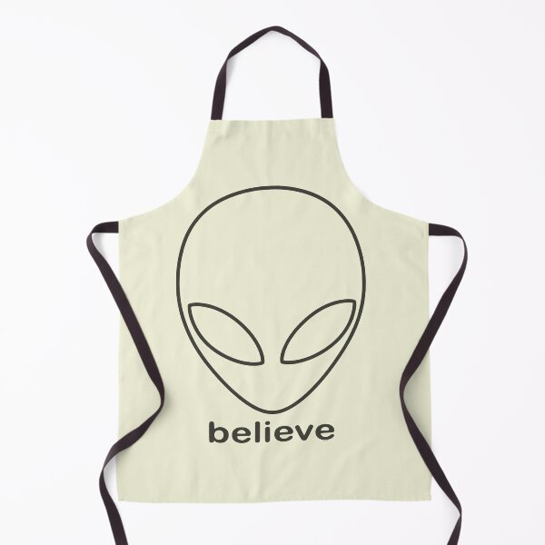 Item preview, Alien Believe Retro Sci Fi Minimalist Graphic - Black designed and sold by VoglR.