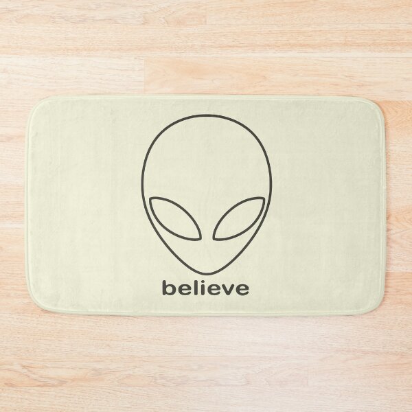 Item preview, Alien Believe Retro Sci Fi Minimalist Graphic - Black designed and sold by VoglR.