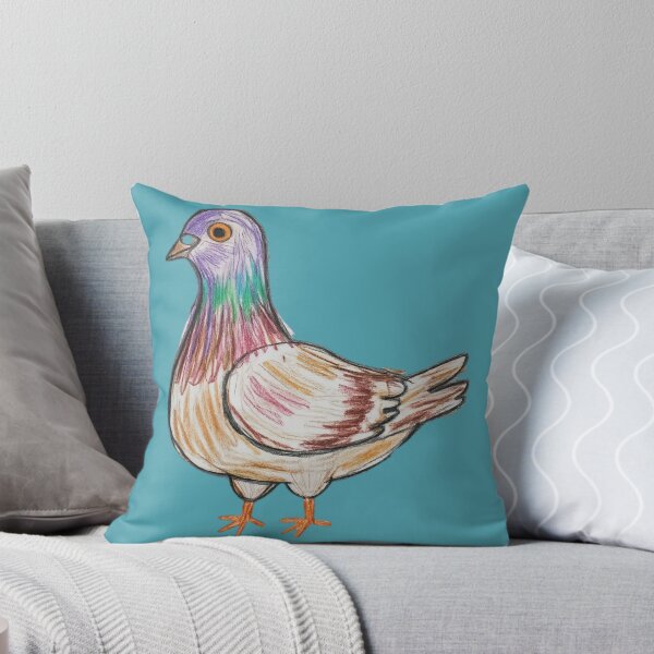 Aperçu de l'œuvre Pigeon des rues | Pigeon ramier | Amoureux des oiseaux | Croquis dessiné à la main créée et vendue par Deas Creations.
