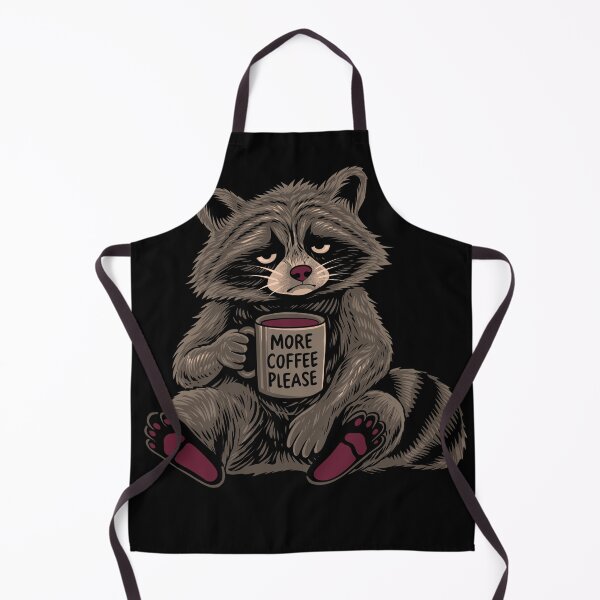 Item preview, More Coffee Please Sleepy Raccoon designed and sold by Detllustration_STD.