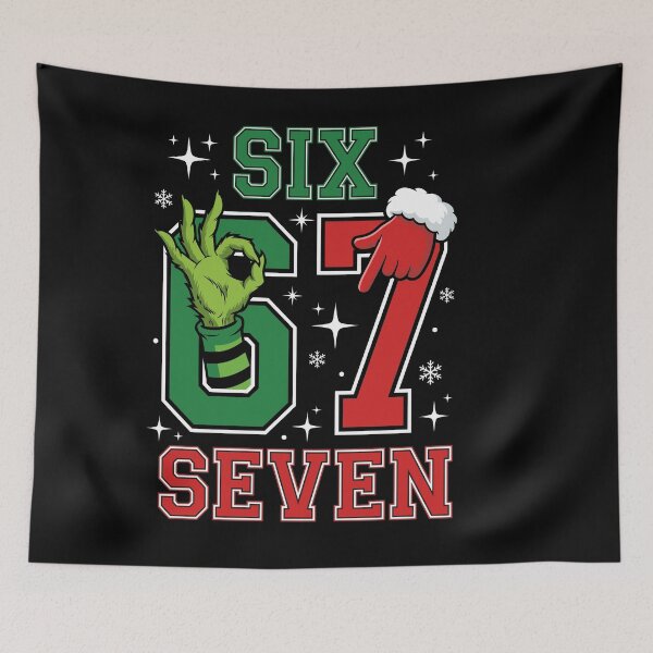 Item preview, Funny Trending Grinch Santa 67 Christmas designed and sold by Designart68.