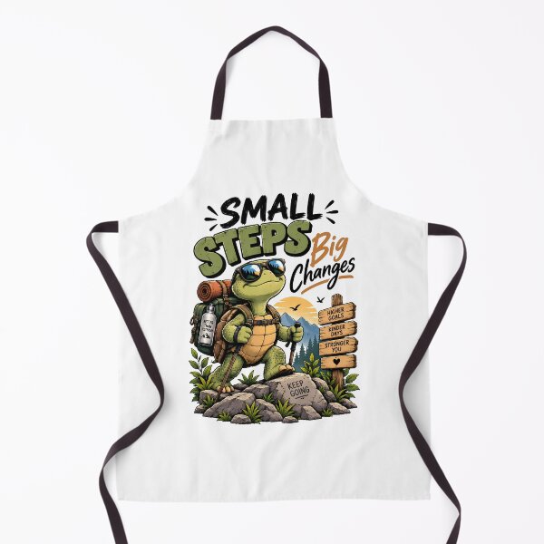 Item preview, Small Steps Big Changes Funny Motivational Turtle Hiking Adventure designed and sold by BDLuck2021.