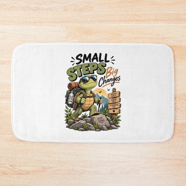 Item preview, Small Steps Big Changes Funny Motivational Turtle Hiking Adventure designed and sold by BDLuck2021.