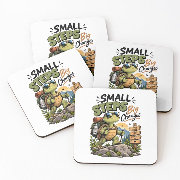 Item preview, Small Steps Big Changes Funny Motivational Turtle Hiking Adventure designed and sold by BDLuck2021.