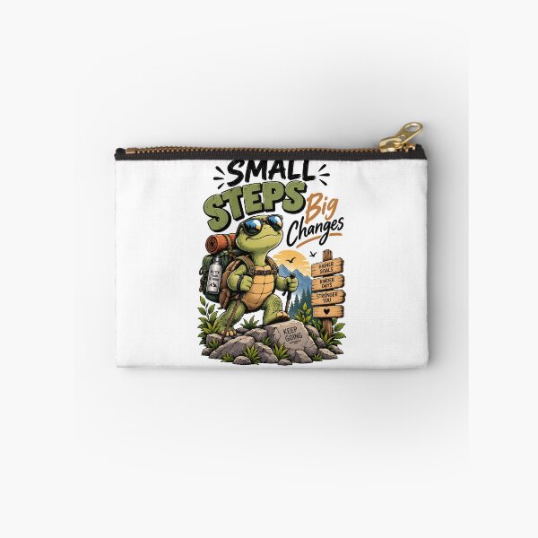 Item preview, Small Steps Big Changes Funny Motivational Turtle Hiking Adventure designed and sold by BDLuck2021.