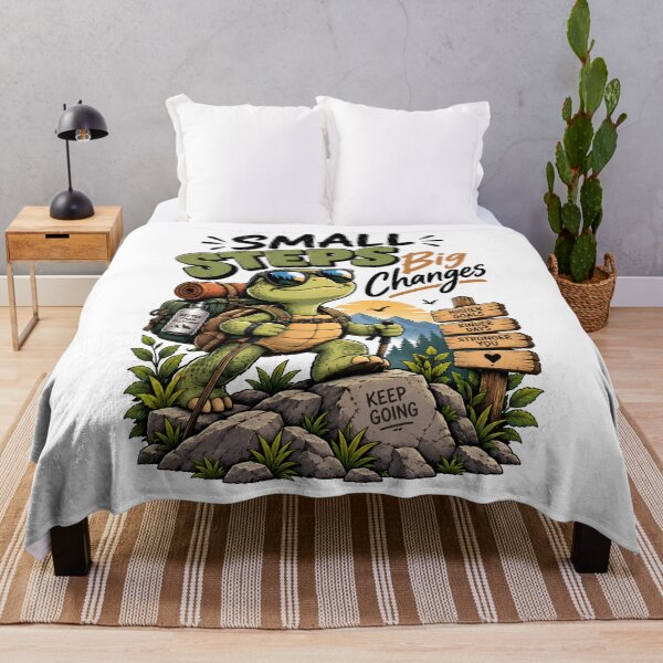 Item preview, Small Steps Big Changes Funny Motivational Turtle Hiking Adventure designed and sold by BDLuck2021.