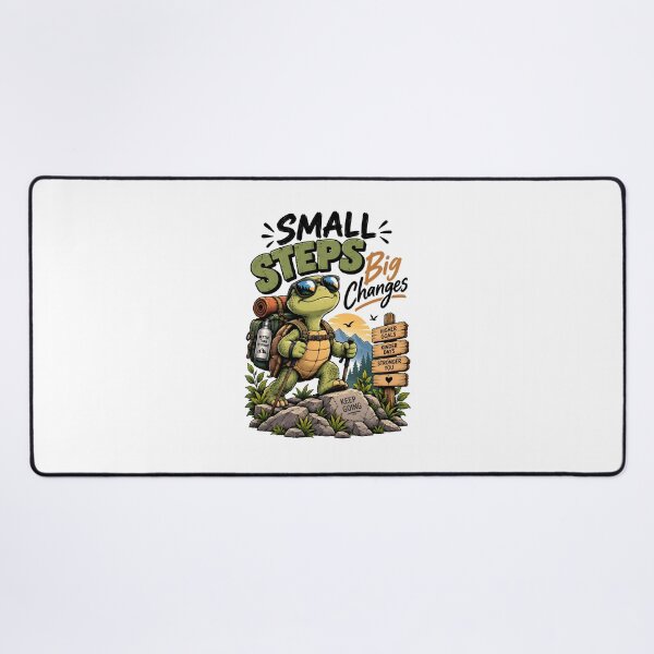 Item preview, Small Steps Big Changes Funny Motivational Turtle Hiking Adventure designed and sold by BDLuck2021.