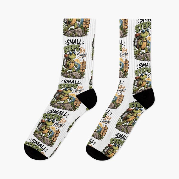 Item preview, Small Steps Big Changes Funny Motivational Turtle Hiking Adventure designed and sold by BDLuck2021.