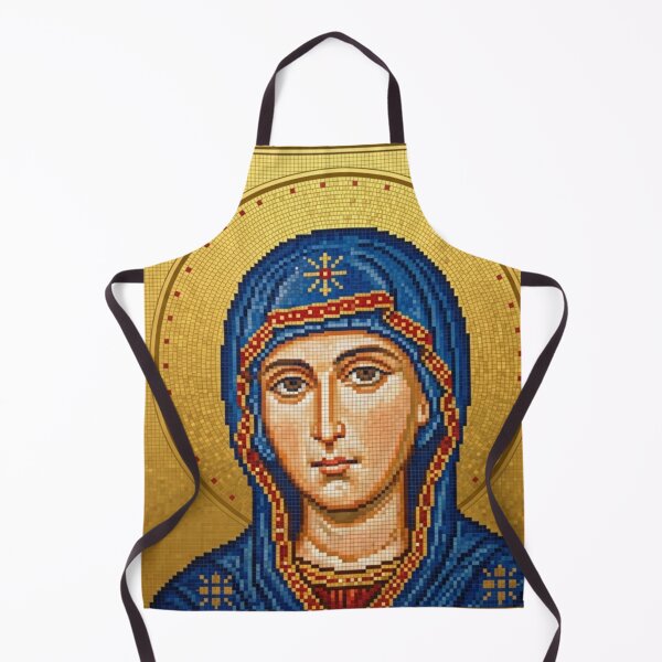 Item preview, Byzantine Icon of the Virgin Mary Christian Sacred Art designed and sold by MantoSagrado.