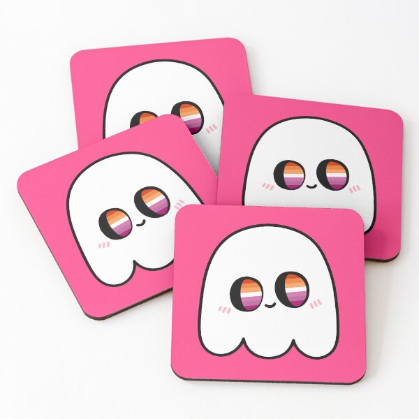 Item preview, Kawaii Sapphic Ghost – Lesbian Halloween Pride designed and sold by Cannaxes Studio.