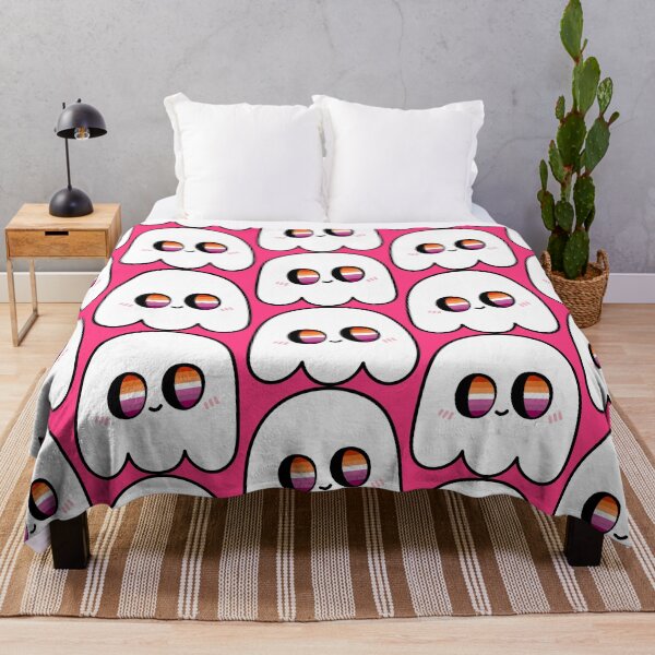 Item preview, Kawaii Sapphic Ghost – Lesbian Halloween Pride designed and sold by Cannaxes Studio.