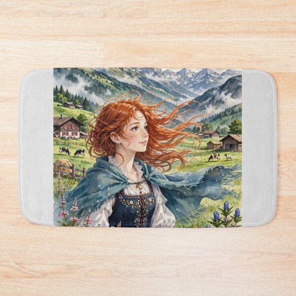Item preview, Switzerland - Swiss Alps farms ,  Redhead Knight Time Traveler 2 designed and sold by DibujandoPorfa.