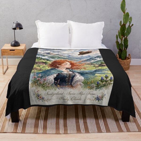 Item preview, Switzerland - Swiss Alps farms ,  Redhead Knight Time Traveler 2 designed and sold by DibujandoPorfa.
