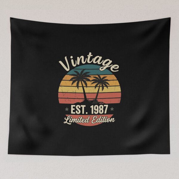 Item preview, Vintage Est 1987 Limited Edition Birthday Born In 1987 designed and sold by PopStars1993.