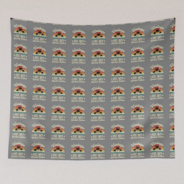Item preview, Vintage Est. 1977 Limited Edition Birthday For Men Women Born In 1977 designed and sold by SofiBlair.