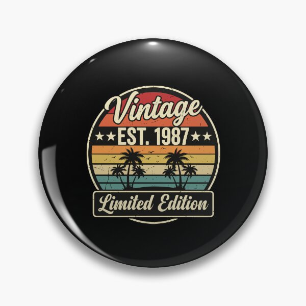 Item preview, Vintage Est. 1987 Limited Edition Birthday Born 1987 Adult  designed and sold by PopStars1993.