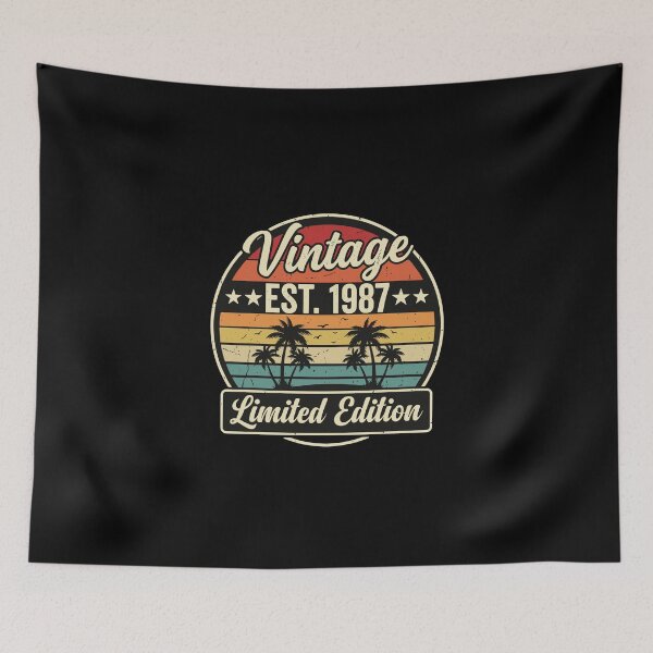 Item preview, Vintage Est. 1987 Limited Edition Birthday Born 1987 Adult  designed and sold by PopStars1993.