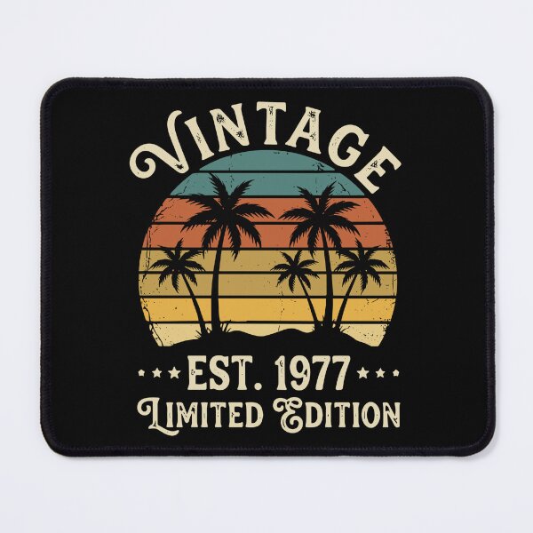 Item preview, Vintage Est. 1977 Limited Edition Born 1977 Birthday Retro Men Women designed and sold by SofiBlair.
