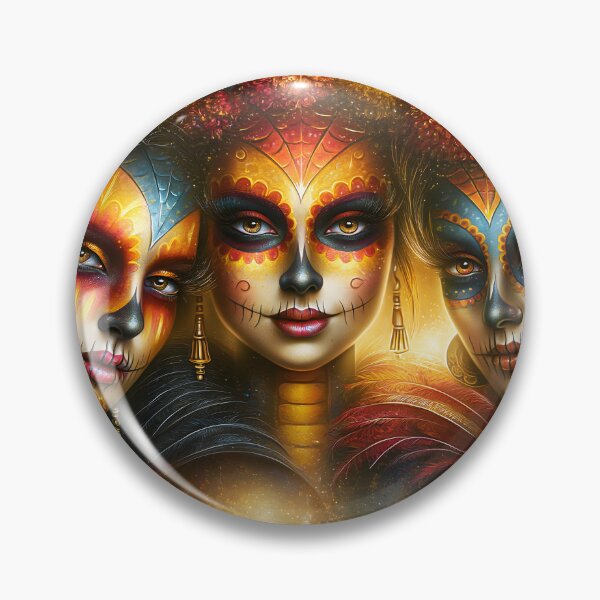 Item preview, Vibrant Day of the Dead Celebration Portraits designed and sold by Artessie.