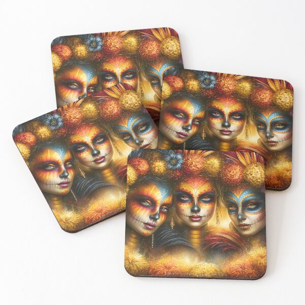 Item preview, Vibrant Day of the Dead Celebration Portraits designed and sold by Artessie.