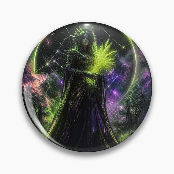 Item preview, Cyberpunk Virgo Zodiac - Neon Gothic Mechanical Maiden designed and sold by LazyDayzCo.