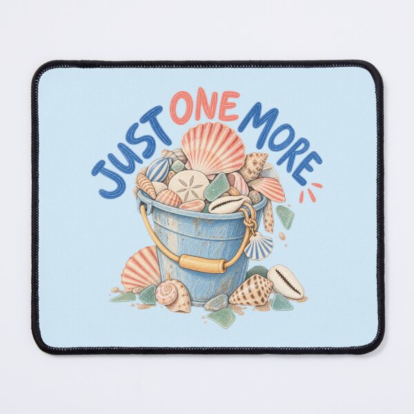 Item preview, Just One More Shell – Seashell Collector Beachcombing Design designed and sold by SnugbugStudios.