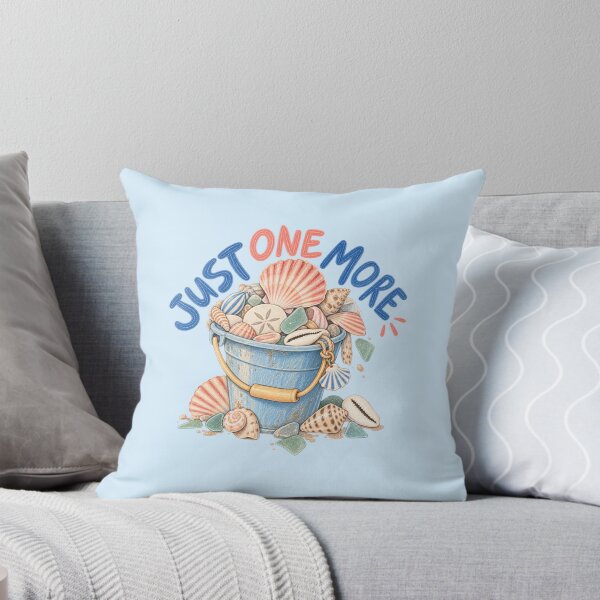 Item preview, Just One More Shell – Seashell Collector Beachcombing Design designed and sold by SnugbugStudios.