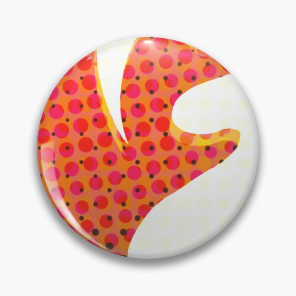 Item preview, Ghana Gye Nyame (Give to God White Symbol) Pink, Orange Gold Abstract Halftone designed and sold by ZodiacGradient.