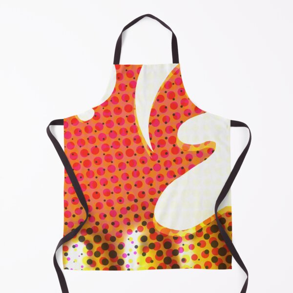 Item preview, Ghana Gye Nyame (Give to God White Symbol) Pink, Orange Gold Abstract Halftone designed and sold by ZodiacGradient.
