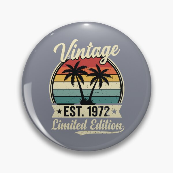 Item preview, Vintage Est. 1972 Limited Edition Birthday Born In 1972 Retro Anniversary  designed and sold by SofiBlair.