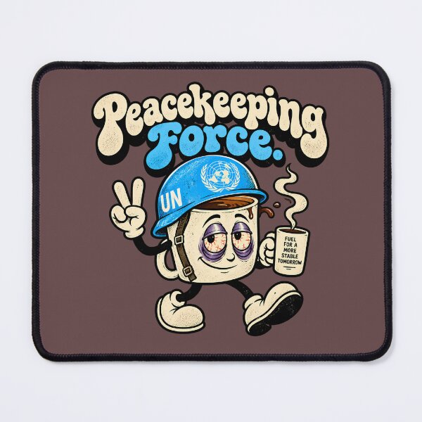 Item preview, Peacekeeping Force Funny Coffee UN T-Shirt designed and sold by TeeVex.